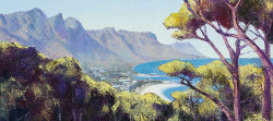 View of Camps Bay From The Glen | 2020 | Oil on Canvas | 36 x 51 cm